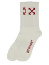 Off-white Medium Socks With Arrow Pattern In White