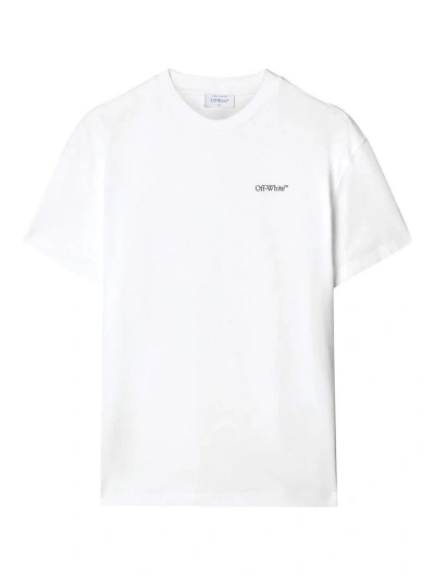 Off-white White Floral Print T-shirt