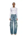 Off-white Off White Multicolor Polyamide Blend T Shirt In Purple