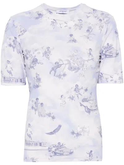 OFF-WHITE FRESCO-PRINT T-SHIRT