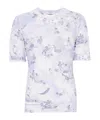 Off-white Light Blue Fresco-print T-shirt In White