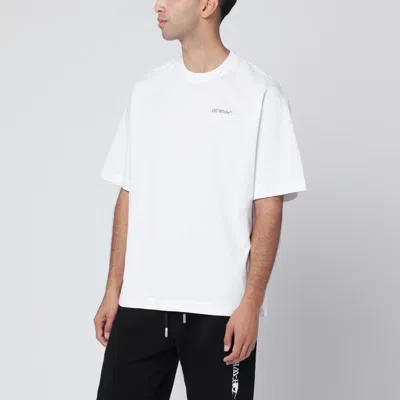 OFF-WHITE OFF-WHITE™ WHITE HALF ARROW SKATE LOGO T-SHIRT