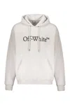 Off-white Big Bookish Skate Printed French Cotton-terry Hoodie In White