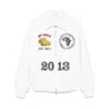 Off-white Rhino Leather Raglan Varsity Jacket