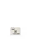 Off-white White Jitney Quote Zippered Bifold In White