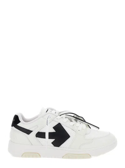Off-white Low-top Sneakers With Minimalist Design And Timeless Appeal In Multi