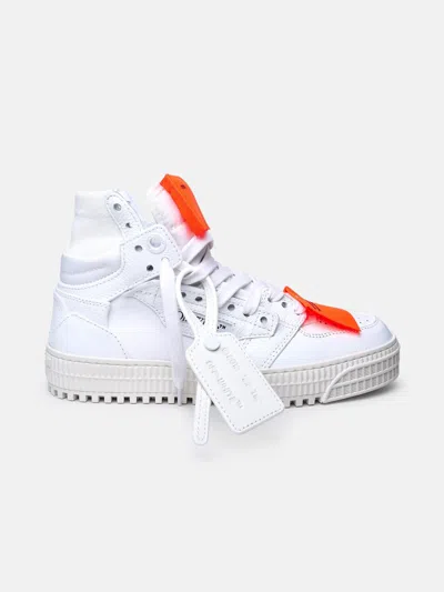 Off-white White Leather Blend Sneakers