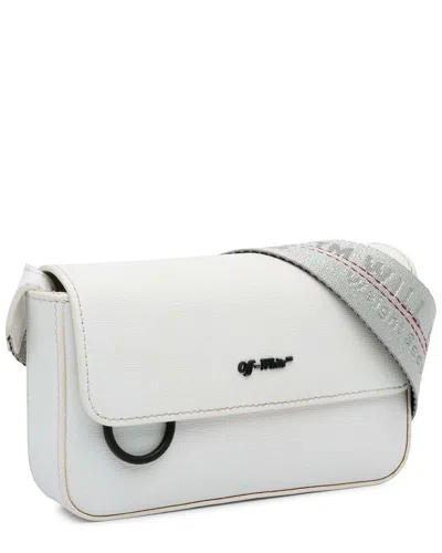 Off-white ™ White Leather Crossbody (authentic Pre-loved)