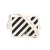 Off-white White Leather Diag Flap Bag In White