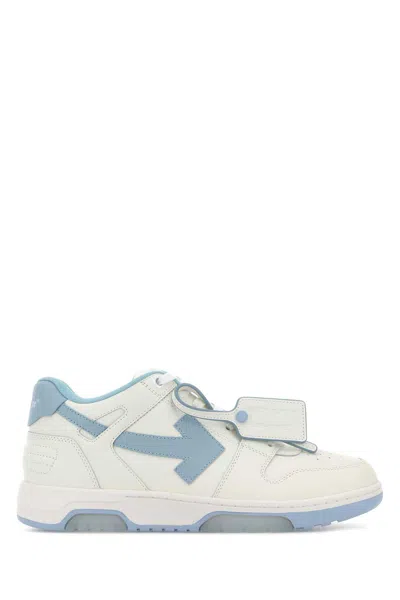 Off-white Out Of Office Lace-up Leather Sneakers In Multi