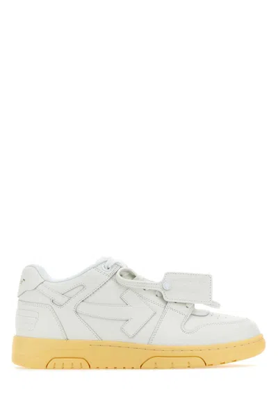 Off-white Out Of Office Calf Leather-45 Nd Off White Male In White White