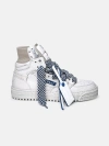 OFF-WHITE WHITE LEATHER SNEAKERS