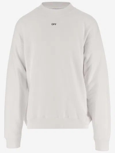 OFF-WHITE WHITE LOGO SWEATSHIRT