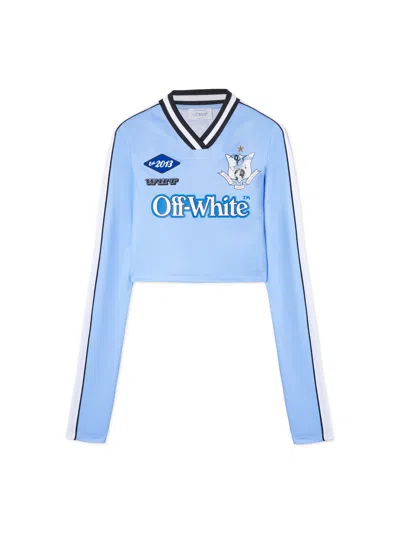 Off-white White Long-sleeved Soccer T-shirt