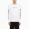 OFF-WHITE WHITE LONG-SLEEVED T-SHIRT