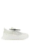 OFF-WHITE WHITE MESH AND LEATHER ODSY 1000 SNEAKERS