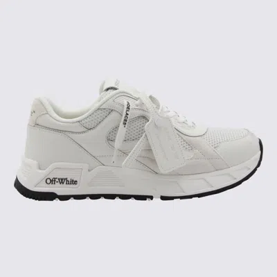 Off-white White Mesh Kick Off Sneakers In White/white
