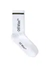 Off-white Line Mid Bksh Calf Knit Socks In 白色