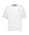 Off-white Ss22 Printing Round Neck Pullover Short Sleeve Ordinary Version White In Metallic