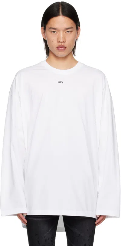 Off-white White Off Stamp Long Sleeve T-shirt