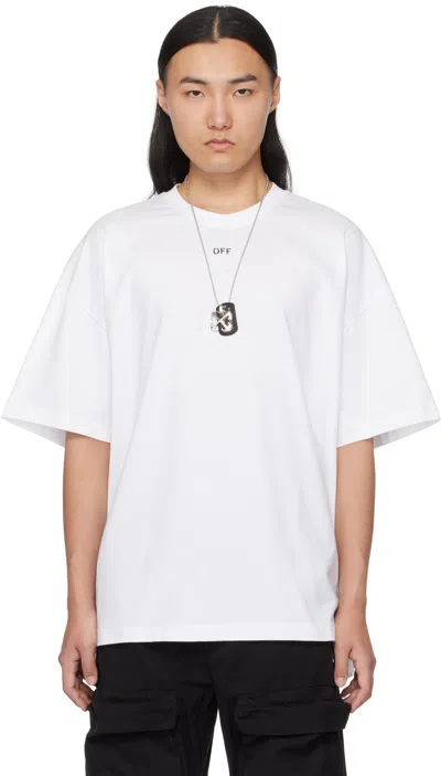 Off-white White 'off' Stamp Over T-shirt In White Black