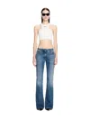 Off-white White Off Stamp Ribbed Top