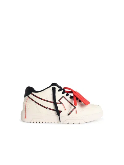 OFF-WHITE WHITE 'OOO PRINTED & STITCHED ARROW' SNEAKERS
