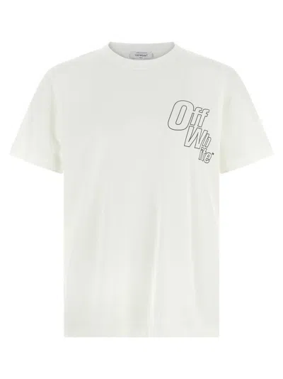 OFF-WHITE WHITE OUTLINE ARROW SLIM T-SHIRT