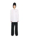 OFF-WHITE WHITE POPELINE OVERSIZED SHIRT