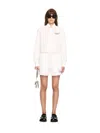 Off-white White Poplin Boxy Long-sleeved Shirt In White