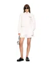 Off-white White Poplin Shorts In White