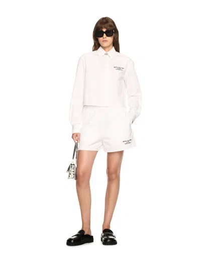 Off-white White Poplin Shorts
