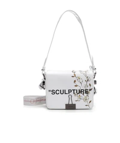 Off-white White Printed Shoulder Bag
