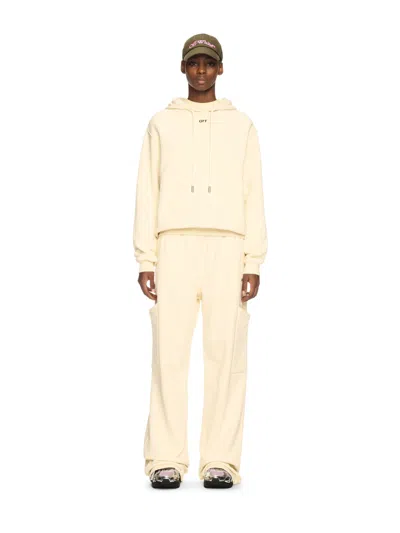 Off-white White Rose Valley Hoodie In Neutrals