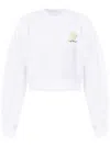 Off-white Roses Arrows Cropped Sweatshirt