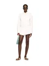 Off-white Off White 'savana' White Cotton Dress In White