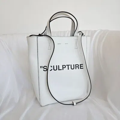 Pre-owned Off-white White Sculpture Shopper Bag