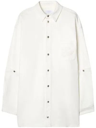 OFF-WHITE WHITE SHIRT WITH LOGO