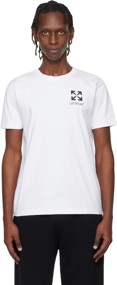 Off-white White Small Arrow Slim Logo T-shirt