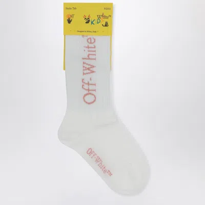 Off-white Kids' White Socks With Logo