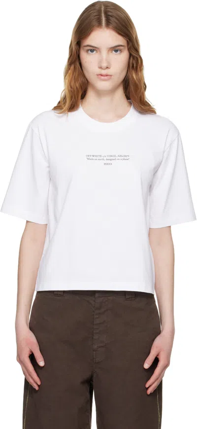 Off-white White Statement Boxy T-shirt
