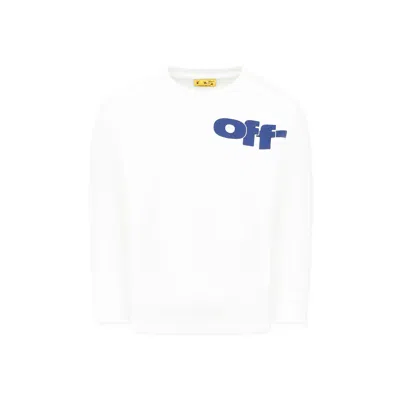 OFF-WHITE WHITE SWEATSHIRT FOR BOY WITH LOGO