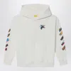 Off-white White Sweatshirt With Painted Arrow Print In White