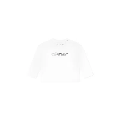 Off-white White T-shirt For Baby Boy With Logo