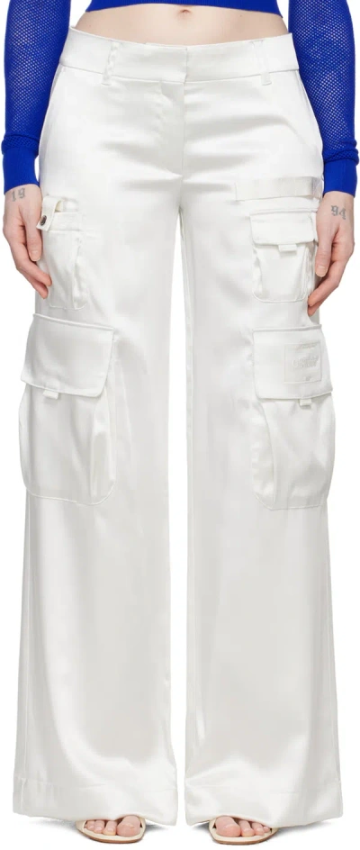 Off-white White Toybox Cargo Pants In Coconut Milk