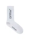 Off-white Logo-embroidered Cotton Socks In White
