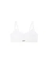Off-white White/black Off Rib Bralette In White