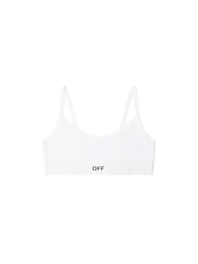 Off-white White/black Off Rib Bralette