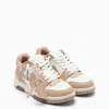 Off-white White/camel-coloured Out Of Office Sneakers
