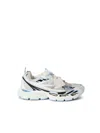Off-white Mens Blue Other Be Right Back Mesh And Faux-leather Low-top Trainers Eur 41 / 8 Uk In Light Blu
